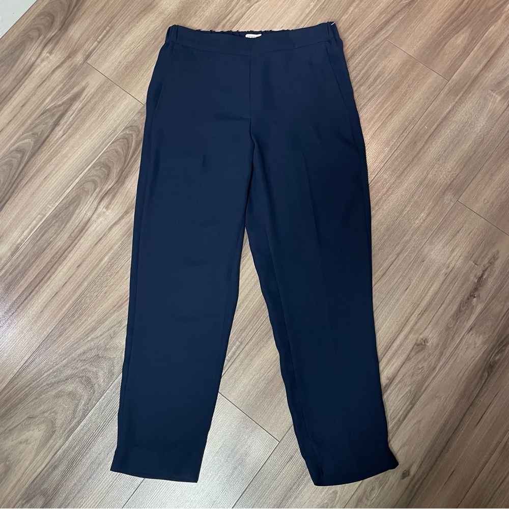 J. Crew Women's Navy Straight Leg cropped Pants size 4